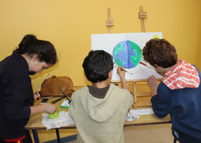 Estudiantes de Ier y II° Ciclo participaron en encuentro “Yo pinto en familia”